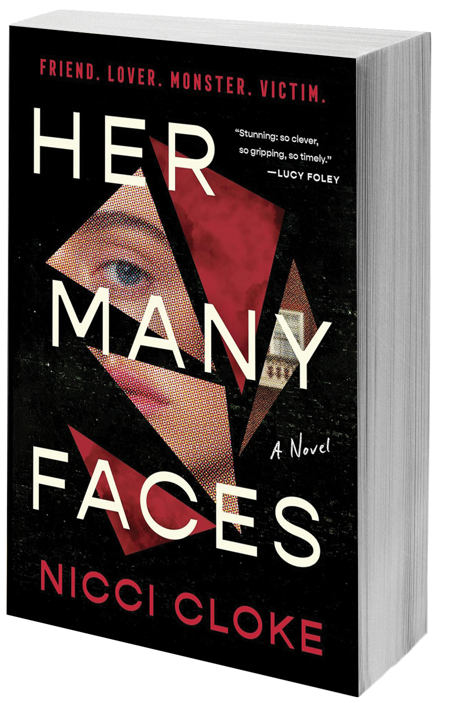 book cover fractured face