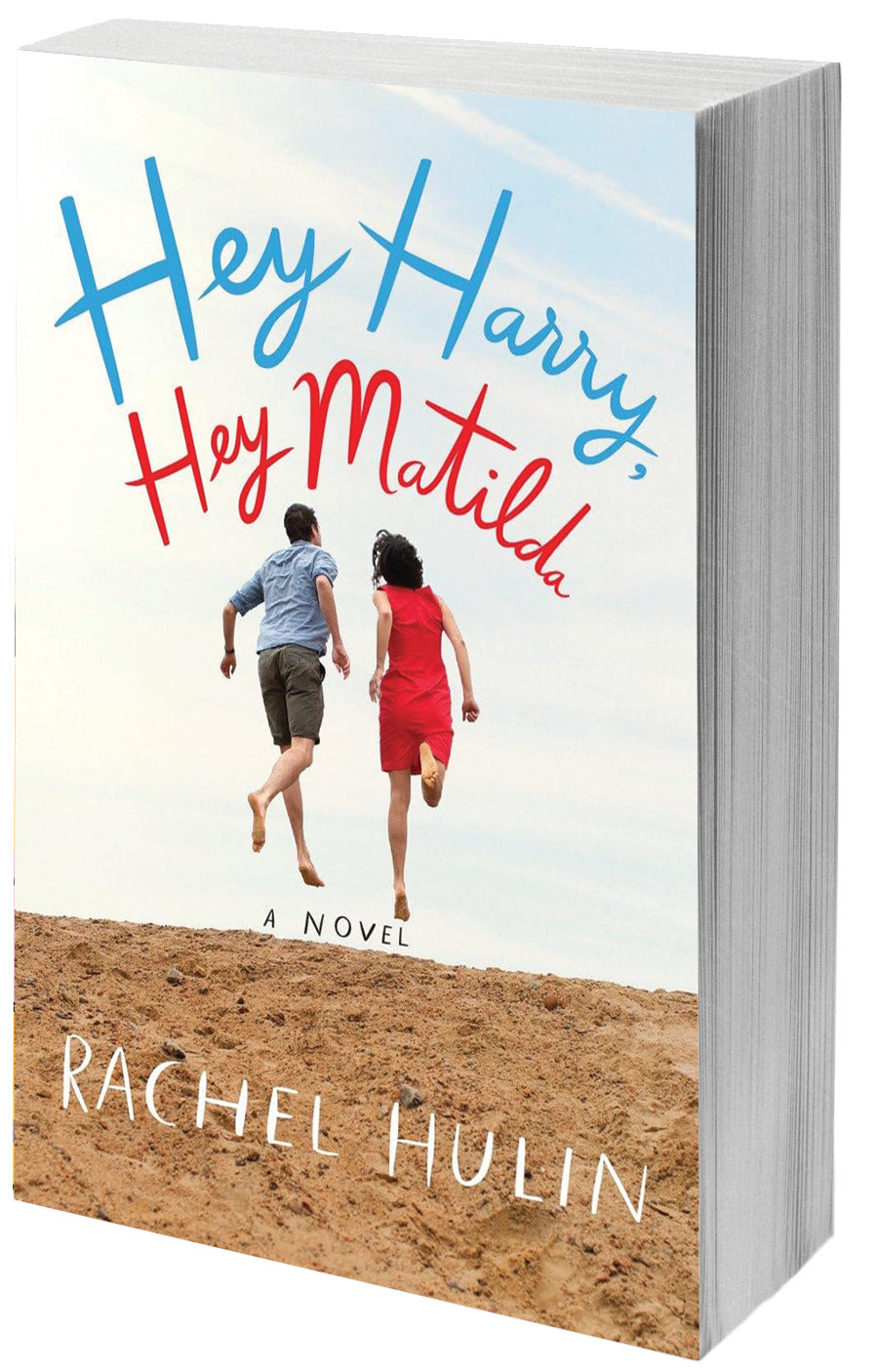 book cover man and woman running