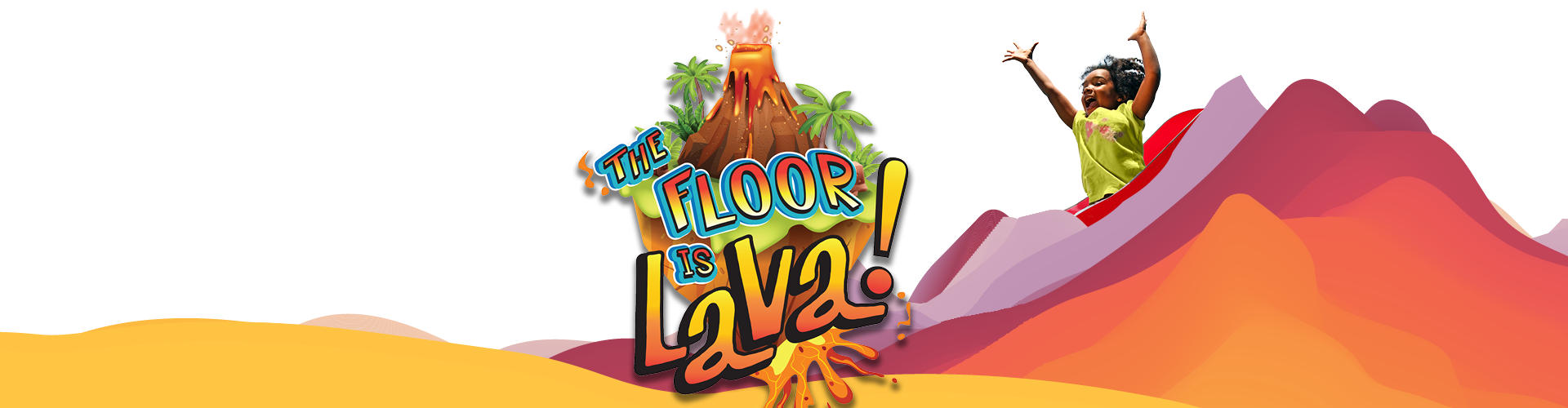floor is lava girl on slide
