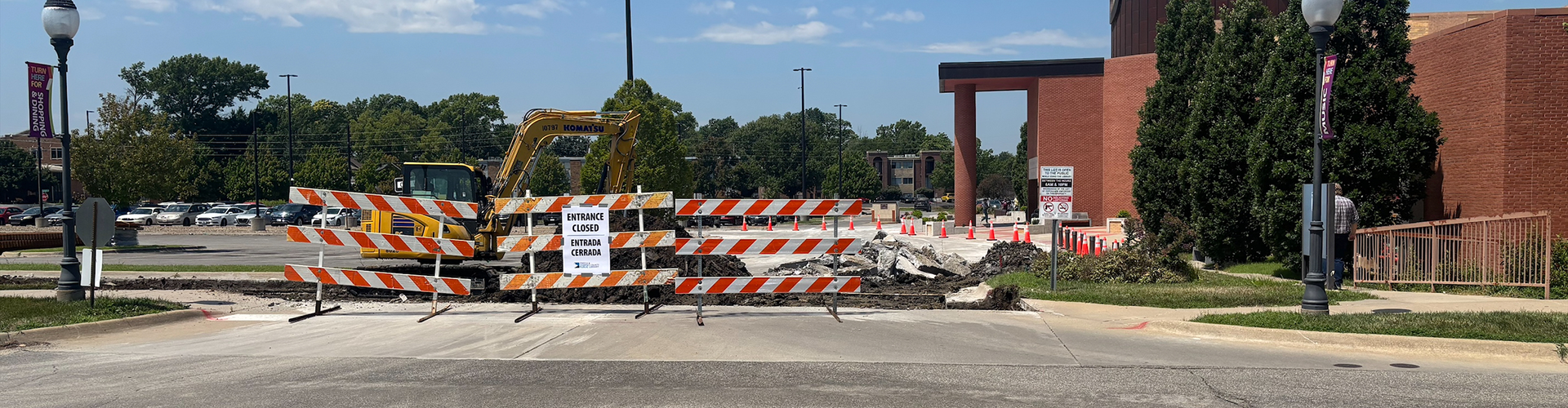 blocked entrance
