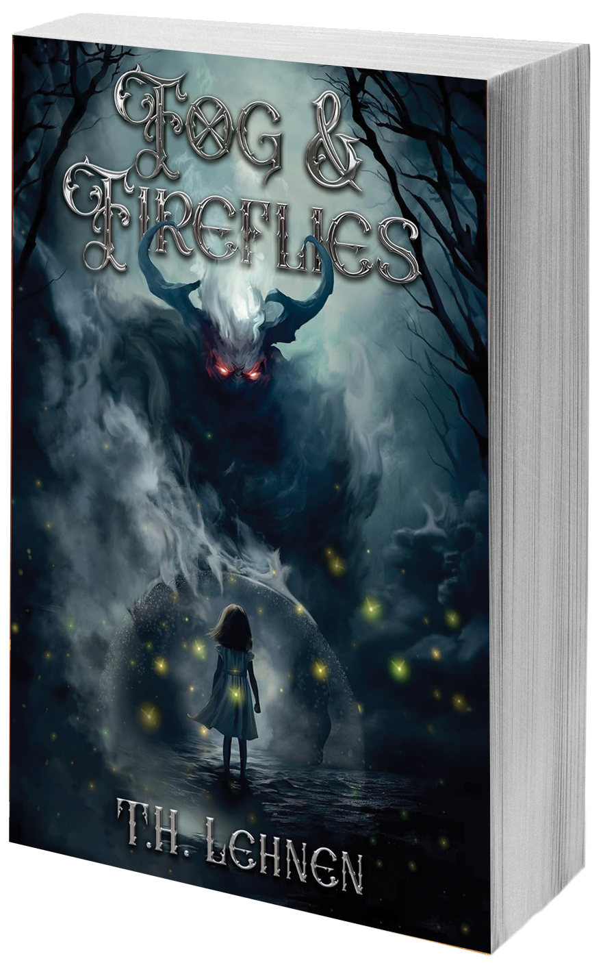 book cover huge monster and kid