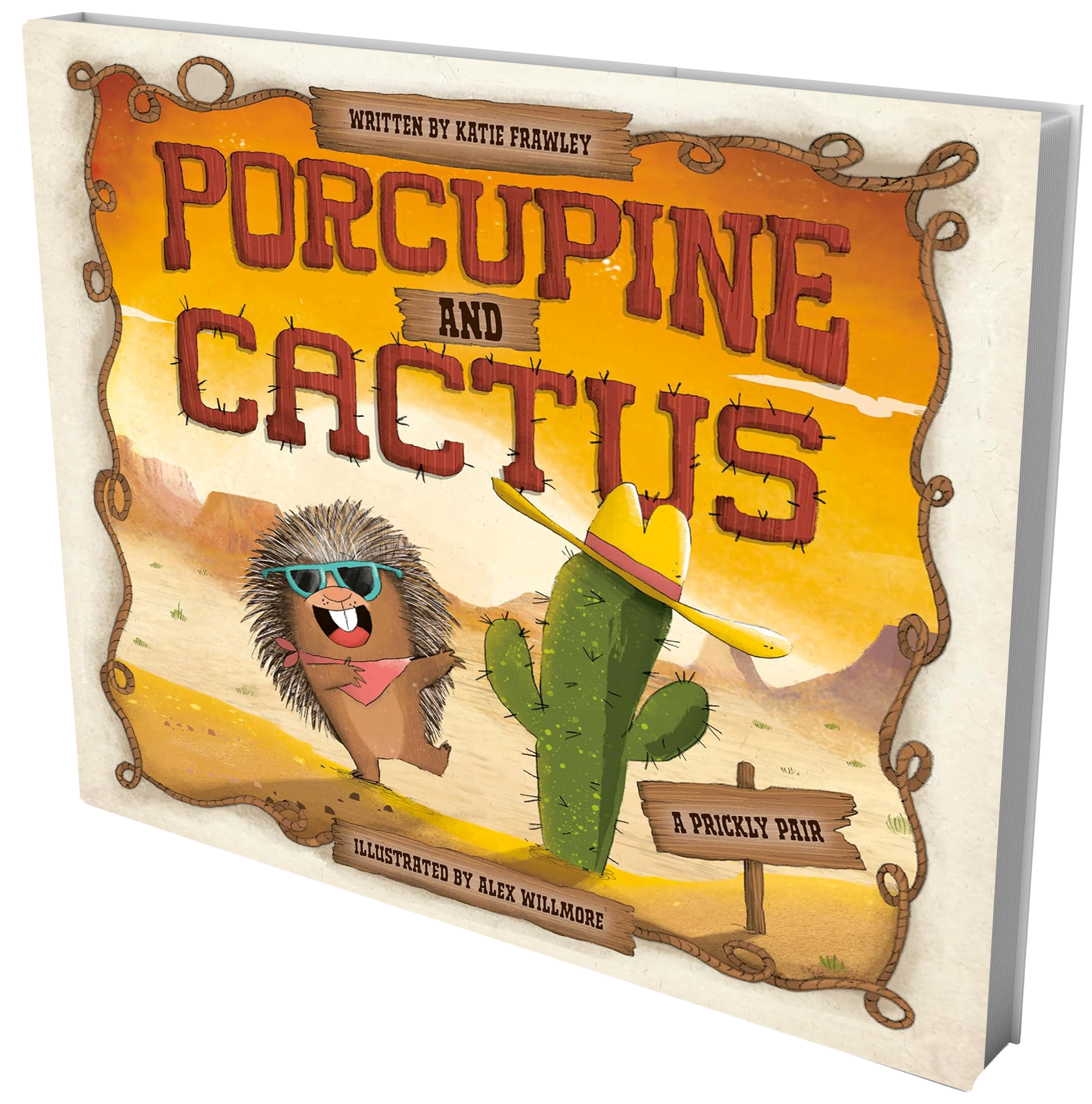 book cover a happy porcupine and a cactus