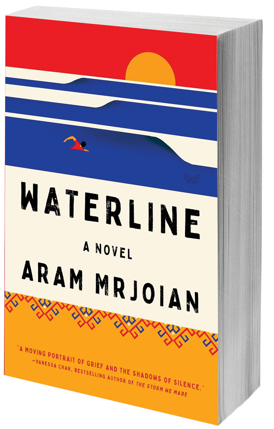 book cover person swimming in ocean