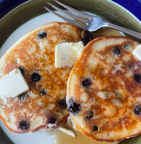 blueberry pancakes