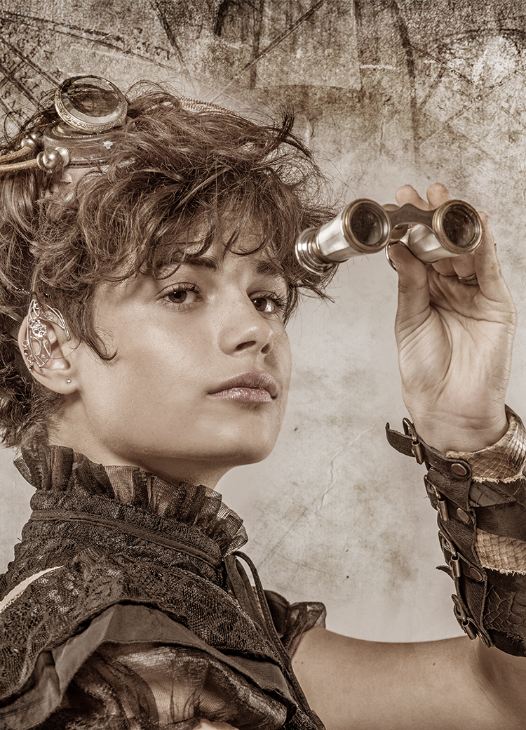 steampunk woman