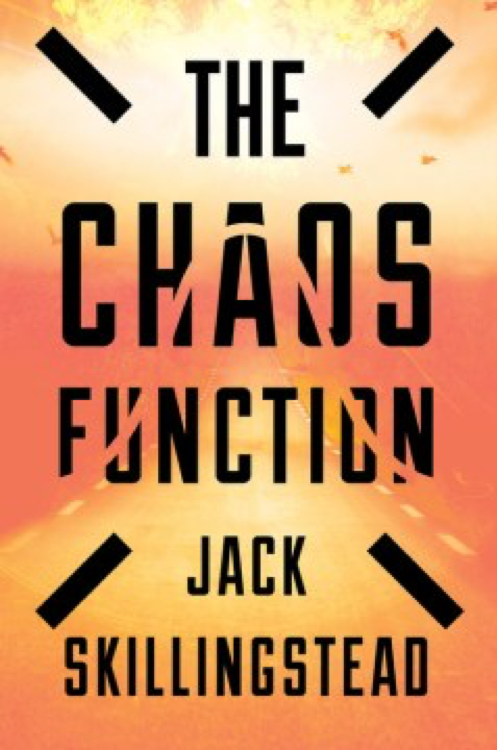 cover of book The Chaos Function - orange road and sky
