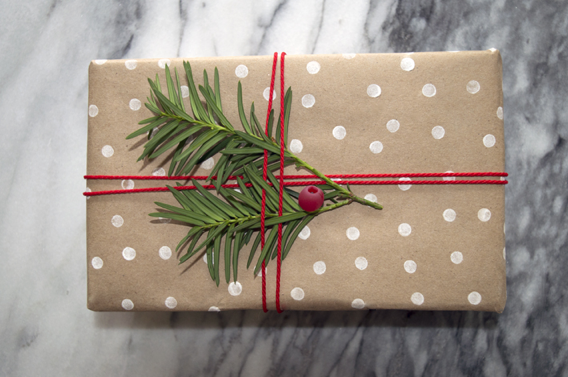 homemade gift wrap