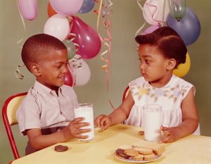 UNITED STATES - CIRCA 1950s: Black boy and girl Photo by H. Armstrong Roberts, portrait.