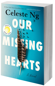 Missing Hearts book cover feather and birds