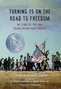 book cover of Turning 15 on the Road to Freedom