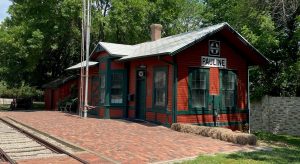 Exterior Pauline station at Ward-Meade Park, Topeka, 2023