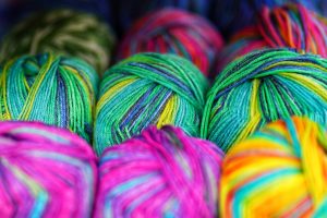 multi-colored yarn