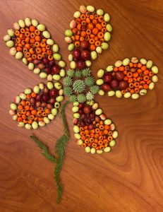 flower made from berries