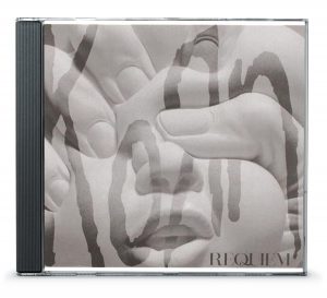 CD cover black and white image of fingers crushing doll face