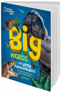 book cover dinosaurs eating word Big