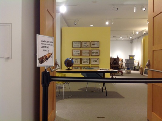 the entrance to the main gallery