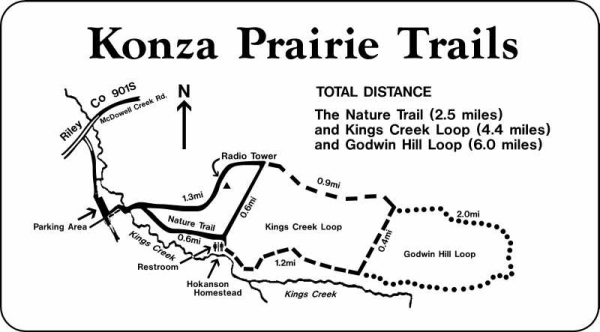 Konza Prairie Trails Map