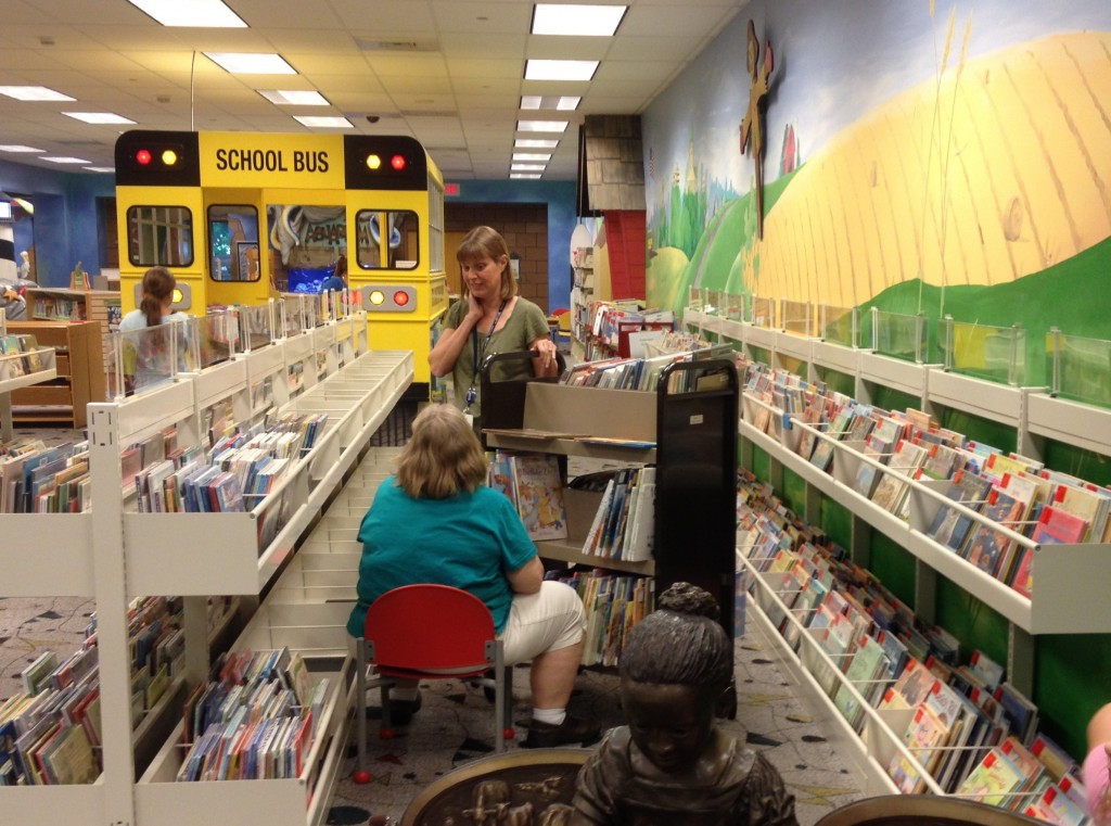 LeAnn and Betty Jean moving books