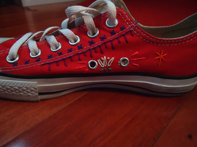 High-Tops embellished with Embroidery