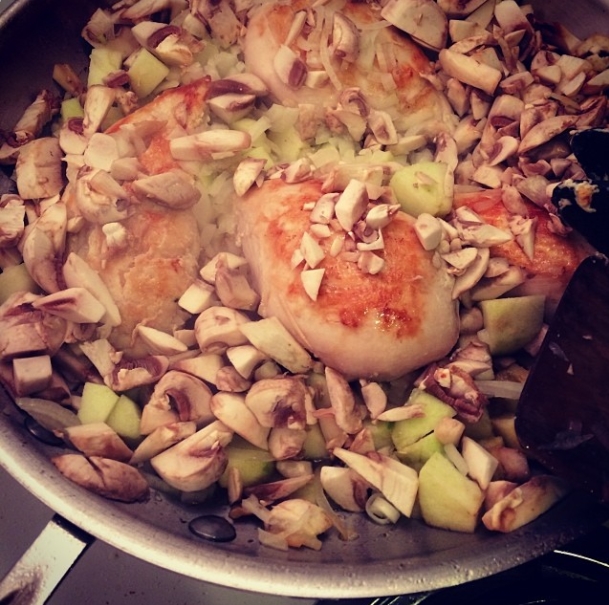 Chicken, Apples, and Cream à la Normande (p. 218) - Around My French Table