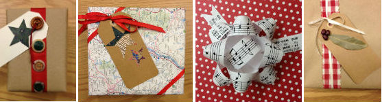 Creative and Homespun Gift Wrap Ideas.