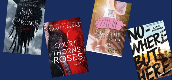 book covers of some best books of 2015 in the YA genre