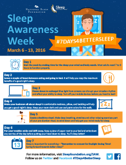 Download Sleep Tips from the National Sleep Foundation