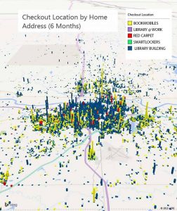 3D map of checkout locations