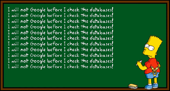 Bart Simpson writes on the chalkboard