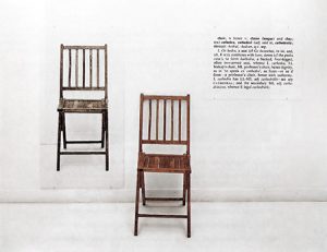 Kosuth, One and Three Chairs, 1965